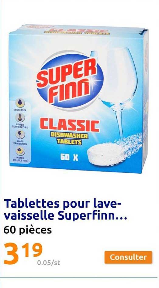 tablettes pour lave-vaisselle superfinn...