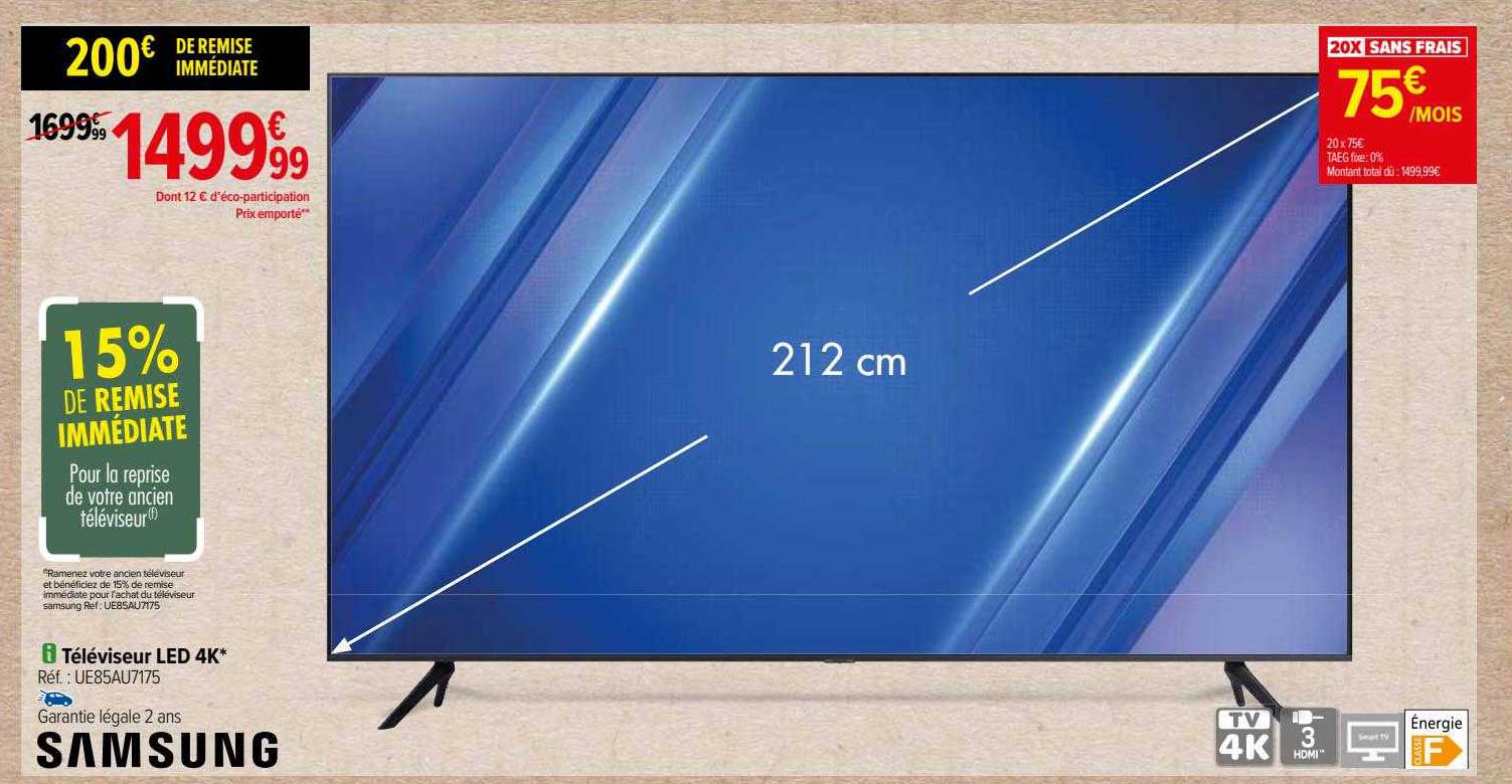 Téléviseur Led 4k Samsung