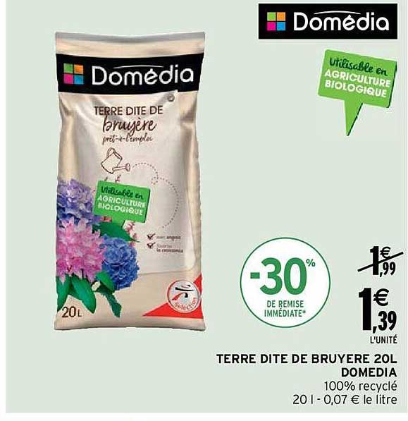 terre dite de bruyère 20 l domédia