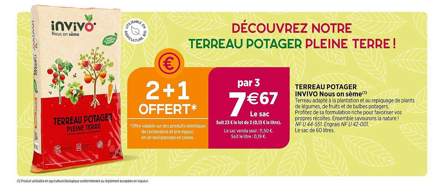 terreau potager invivo nous on sème