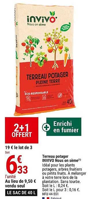 terreau potager invivo nous on sème