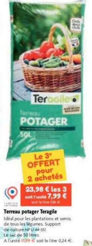 Terreau Potager Teragile