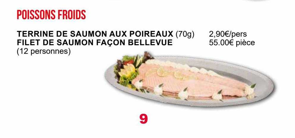 terrine de saumon aux poireaux filet de saumon façon bellevue