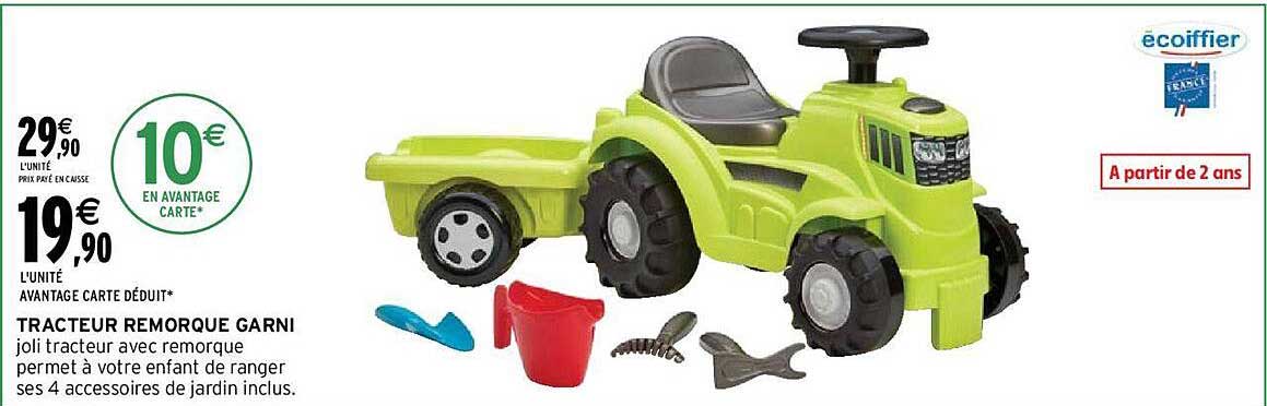 Tracteur Remorque Garni écoiffier