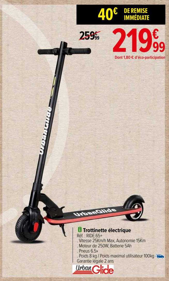Trottinette électrique Urban Glide