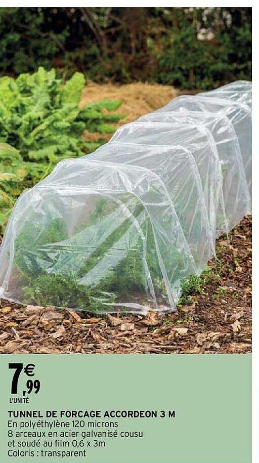 tunnel de forçage accordéon 3 m