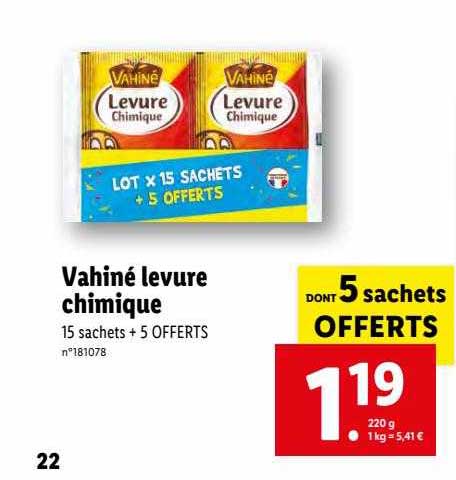 vahiné levure chimique