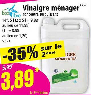 Vinaigre Ménager Eco Libre