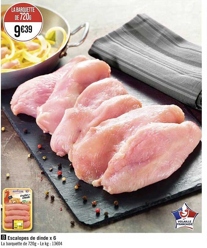 Escalopes De Dinde X 6