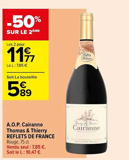 a.o.p. cairanne thomas & thierry reflets de france