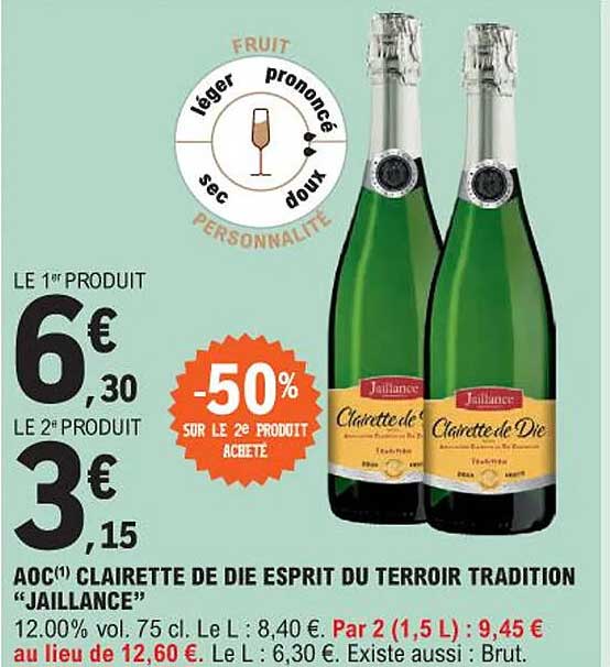 aoc clairette de die esprit du terroir tradition "jaillance"