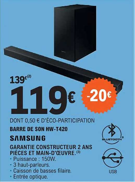 Barre De Son Hw-t420 Samsung