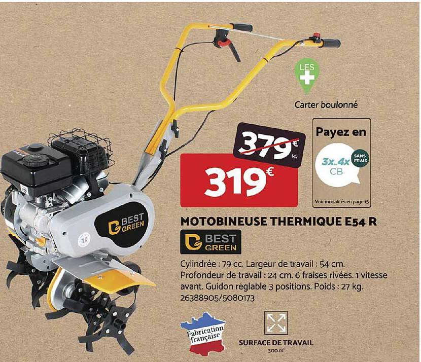 bestgreen motobineuse thermique E54 R