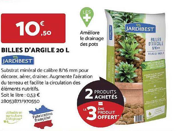 billes d'argile jardibest