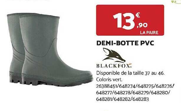 blackfox demi-botte pvc