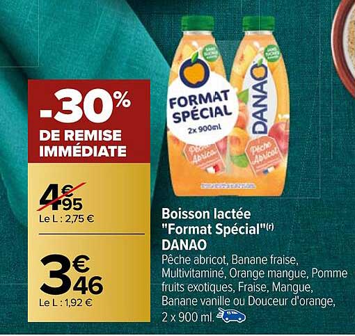 boisson lactée "format spécial" danao