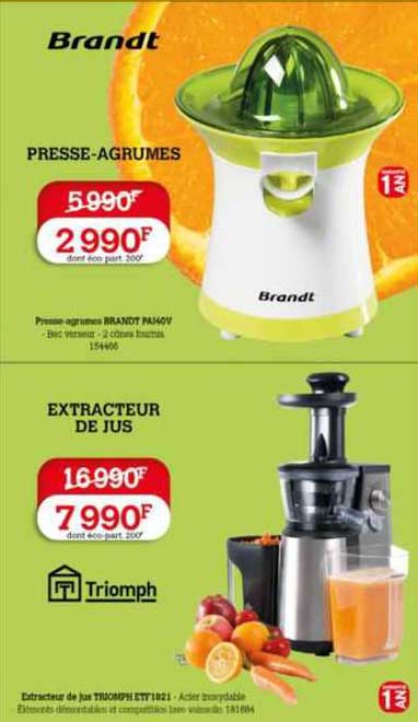brand presse-agrumes extracteur de jus triomph