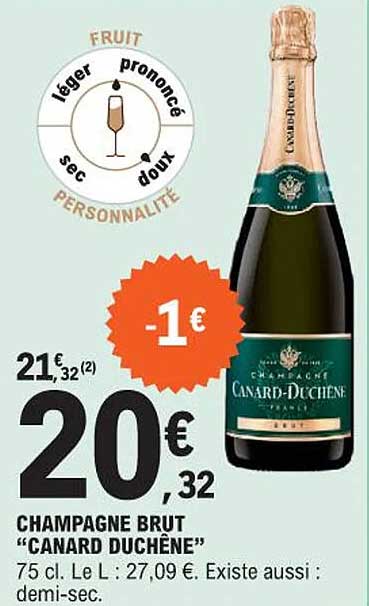 champagne brut "canard duchêne"