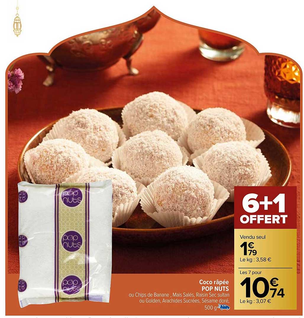 coco râpée pop nuts