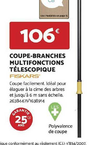 coupe-branches multifonctions télescopique