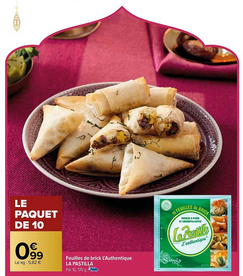feuilles de brick l'authentique la pastilla
