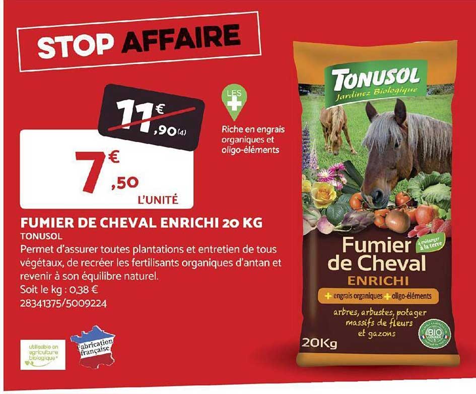 fumier de cheval enrichi 20 kg