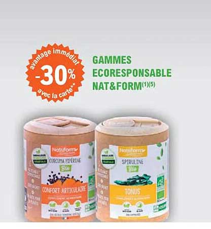 gammes ecoresponsable nat & form