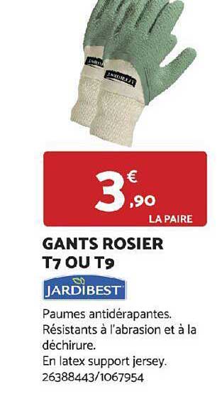 gants rosier t7 ou t9 jardibest