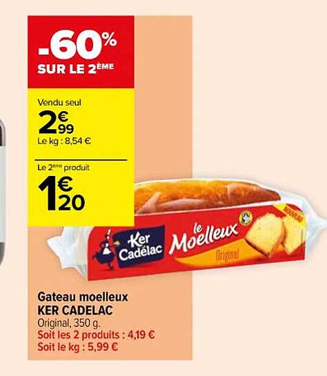 gâteau moelleux ker cadélac