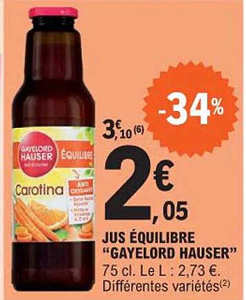 jus équilibre "gayelord hauser"