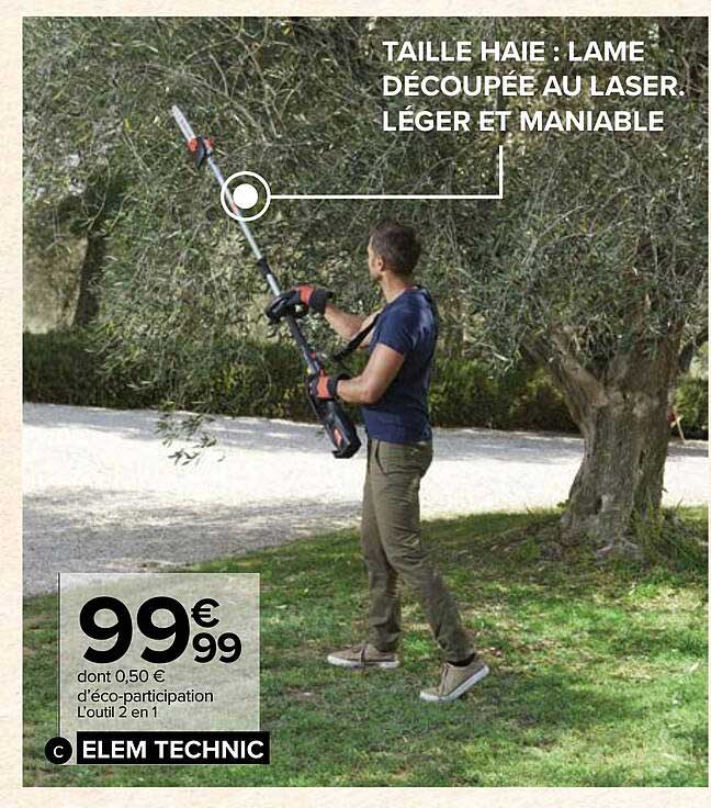 l'outil 2 en 1 elem technic