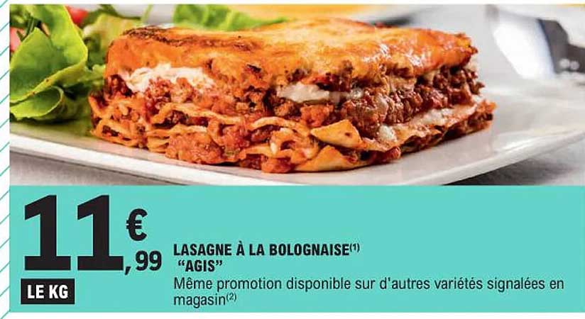 lasagne à la bolognaise "agis"