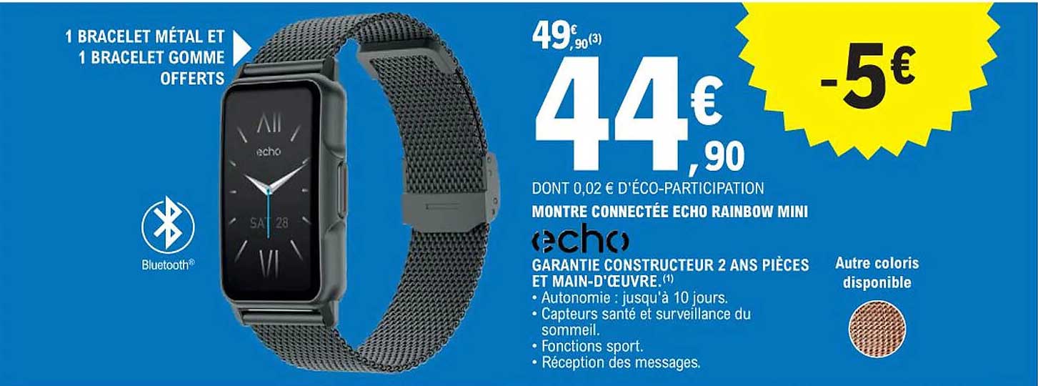 montre connectée echo rainbow mini echo