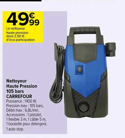 Nettoyeur Haute Pression 105 Bars Carrefour