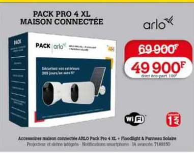 pack pro 4 xl maison connectée arlo