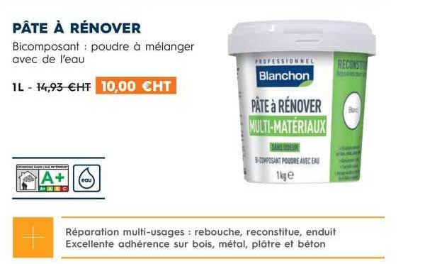 pâte à rénover blanchon
