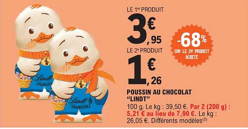 poussin au chocolat "lindt"