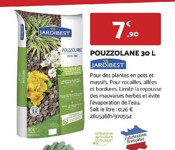 pouzzolande 30 l jardibest