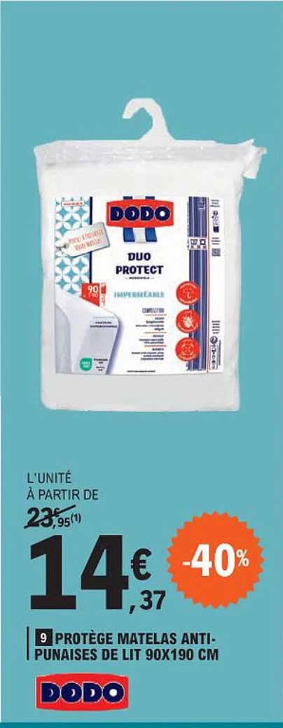 protège matelas anti punaisés punaises de lit 90x190 cm