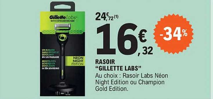 rasoir "gillette labs"