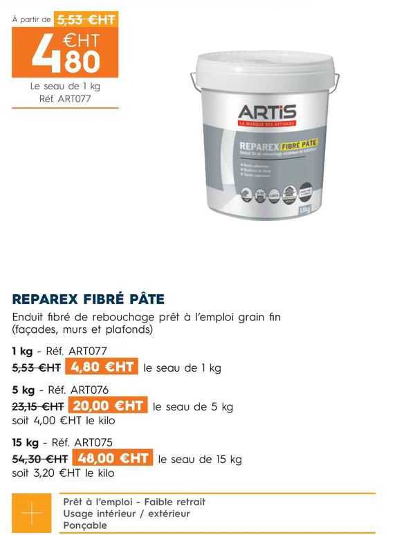 reparex fibré pâte