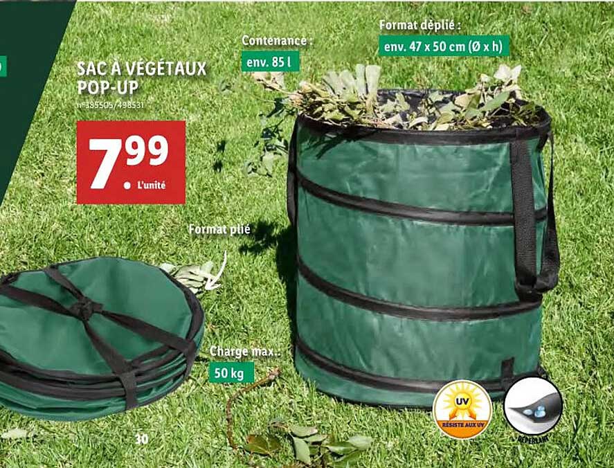 sac à végéteaux pop-up