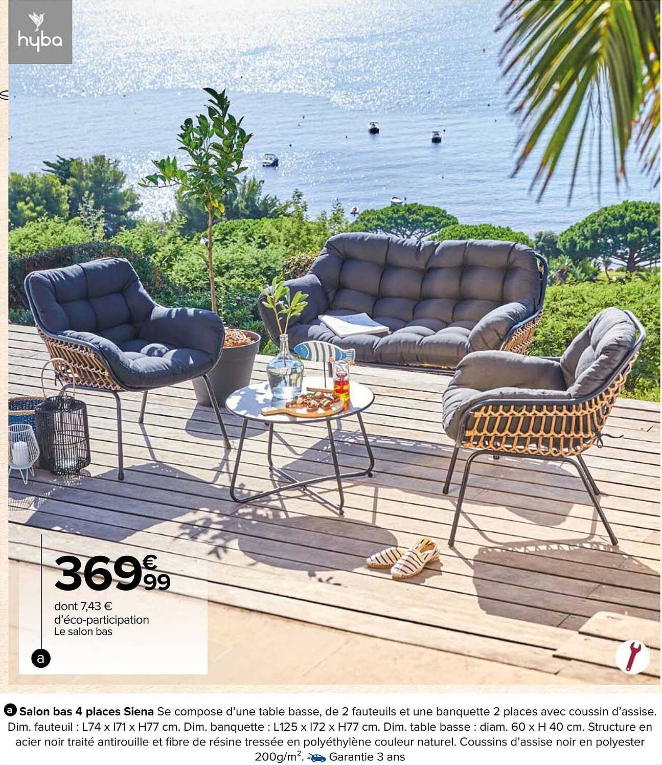 Salon Bas 4 Places Siena