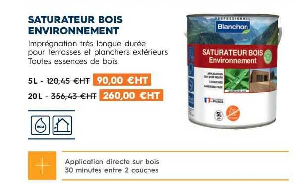 saturateur bois environnement blanchon