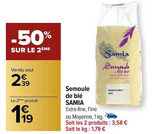 Semoule De Blé Samia
