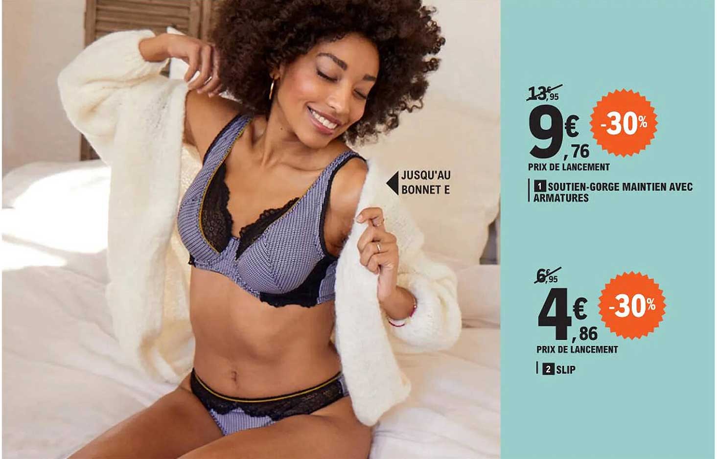 soutien-gorge maintien avec armatures, slip