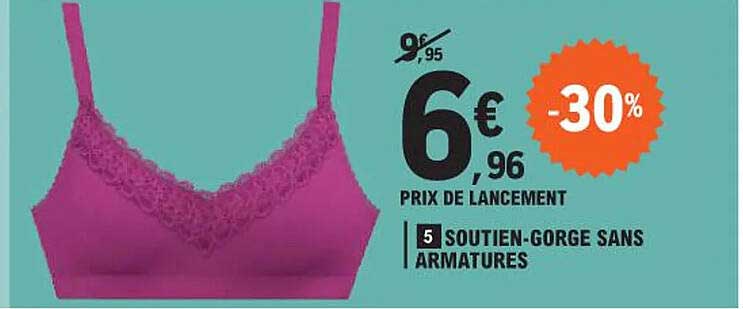 soutien-gorge sans armatures
