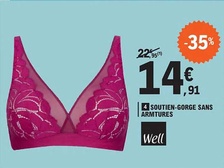 soutien-gorge sans armtures