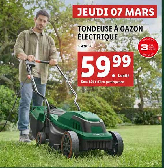 Tondeuse à Gazon électrique