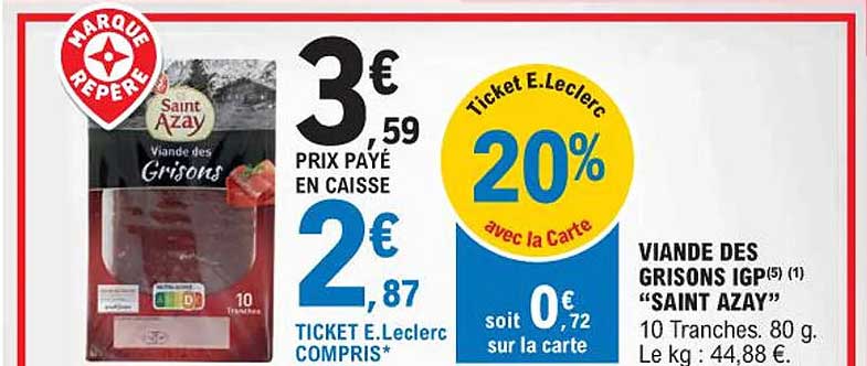 viande des grisons igp "saint azay"